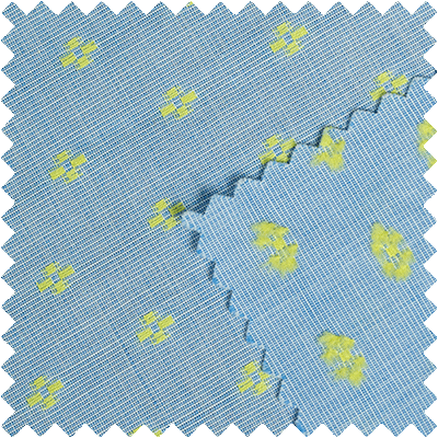 全棉色织提花剪花