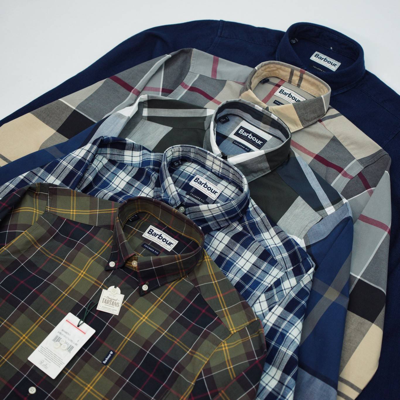 方领色织布男款休闲长袖衬衫